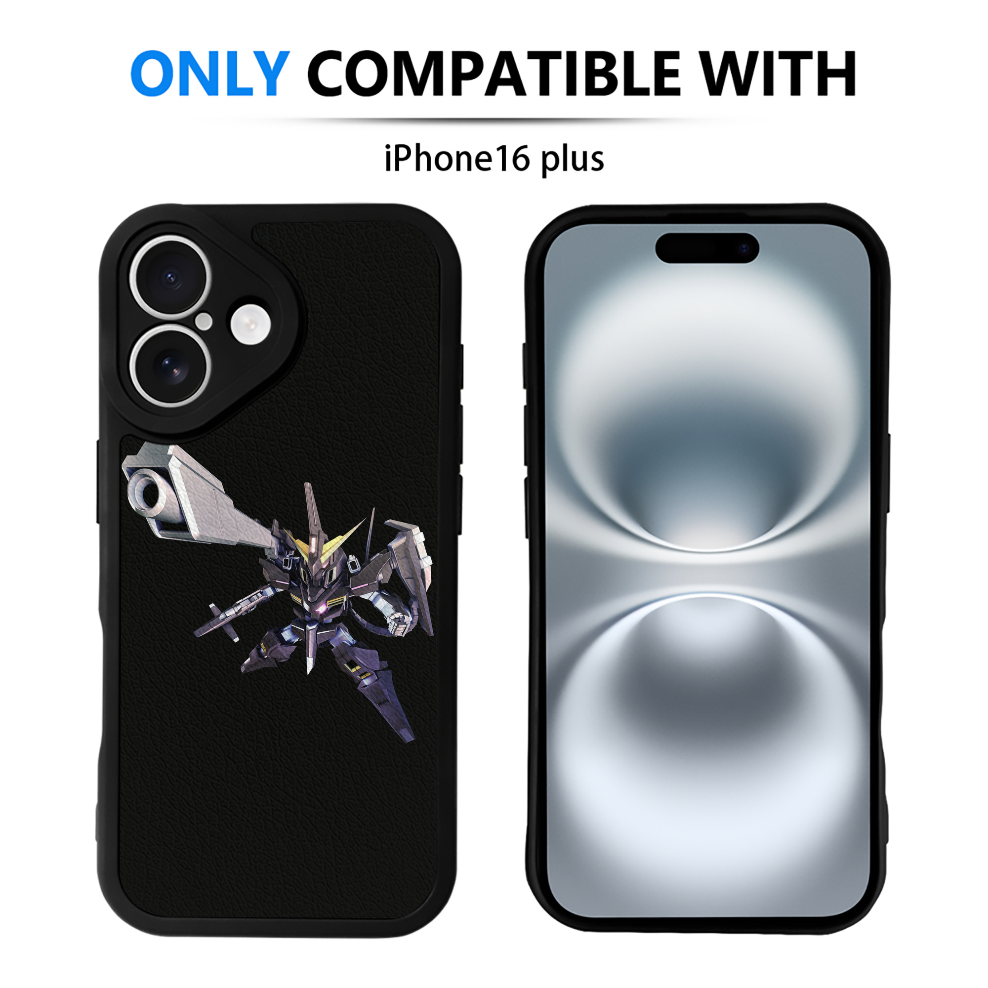 （画像用） 機動戦士ガンダム Mobile Suit Gundam 【iPhone 16シリーズ対応】シリコンスマホケース（レザー調） 材質：シリコン